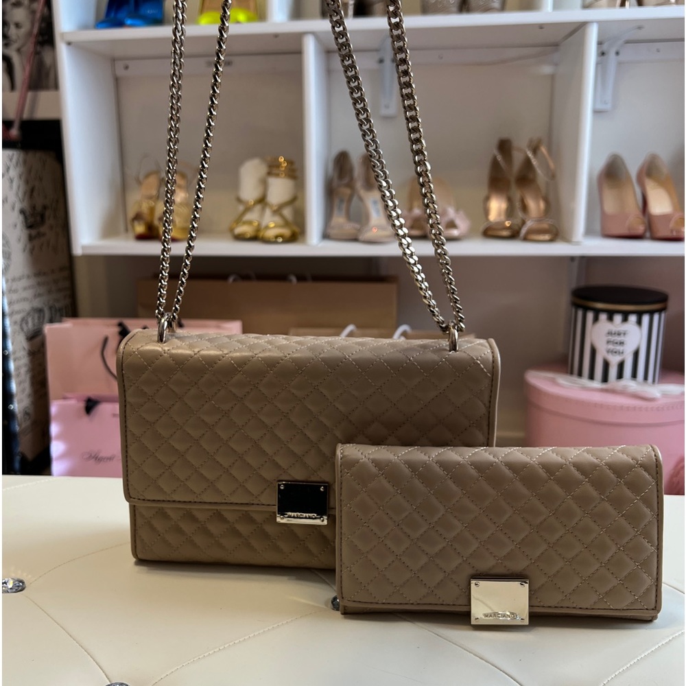 Marciano purse and wallet camel colored NEW